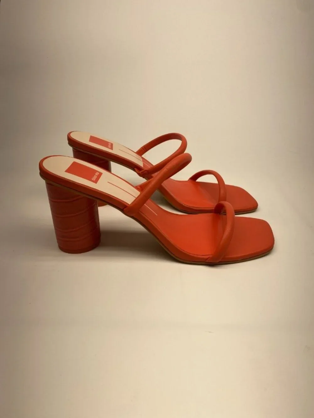 Dolce Vita Womens Noles Red Heel Sandal Sz 9.5
